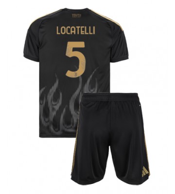 Juventus Manuel Locatelli #5 Tredjetrøje Børn 2026-27 Kortærmet (+ Korte bukser)